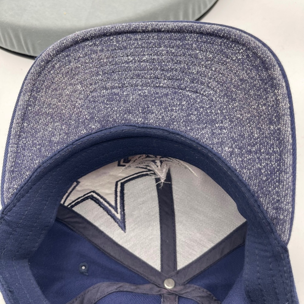 Reebok NFL Onfield Dallas Cowboys L/XL Fitted Hat Navy Blue Double Star Cap - Picture 10 of 11